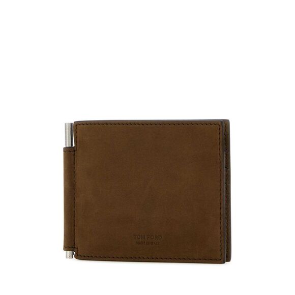 Tom Ford Men Brown Nubuck Wallet - Picture 2 of 2